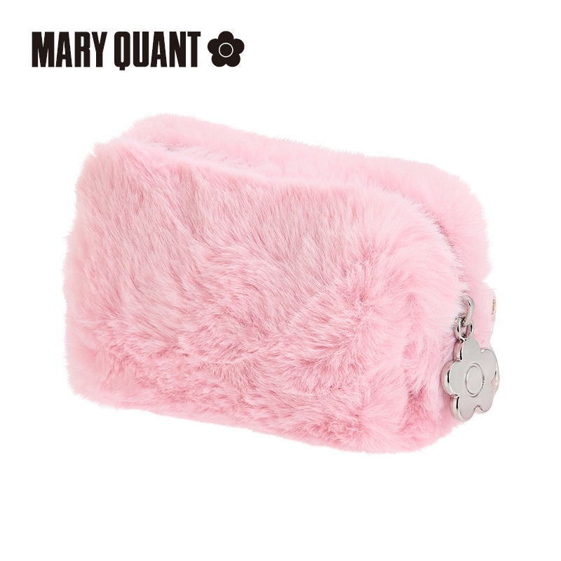 【ひまわり】MARY QUANT カラビナ付きポーチ ２種類 MARY QUANT マリークワント カラビナ付きポーチ ピンク(ピンク): 通常
