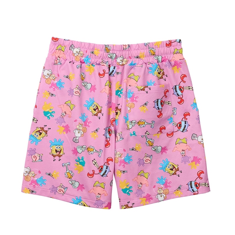 SpongeBob SquarePants スポンジ・ボブ アロハショートパンツ(ピンク