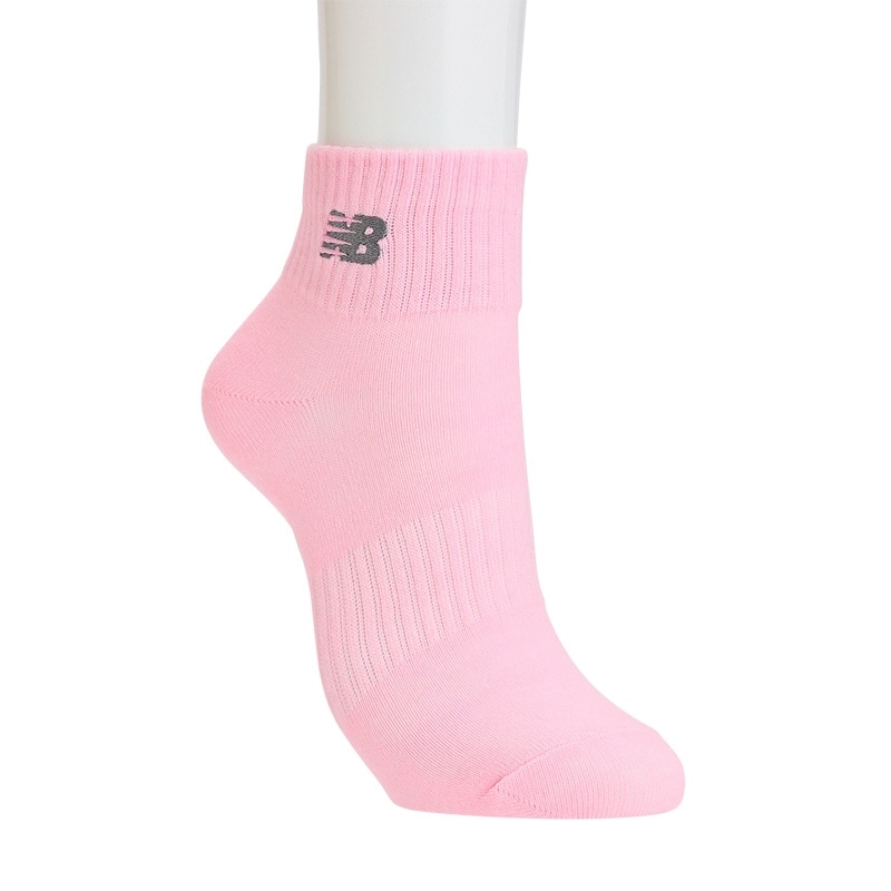 New Balance ニューバランス ワンポイントピンクロゴ ソックス 3足