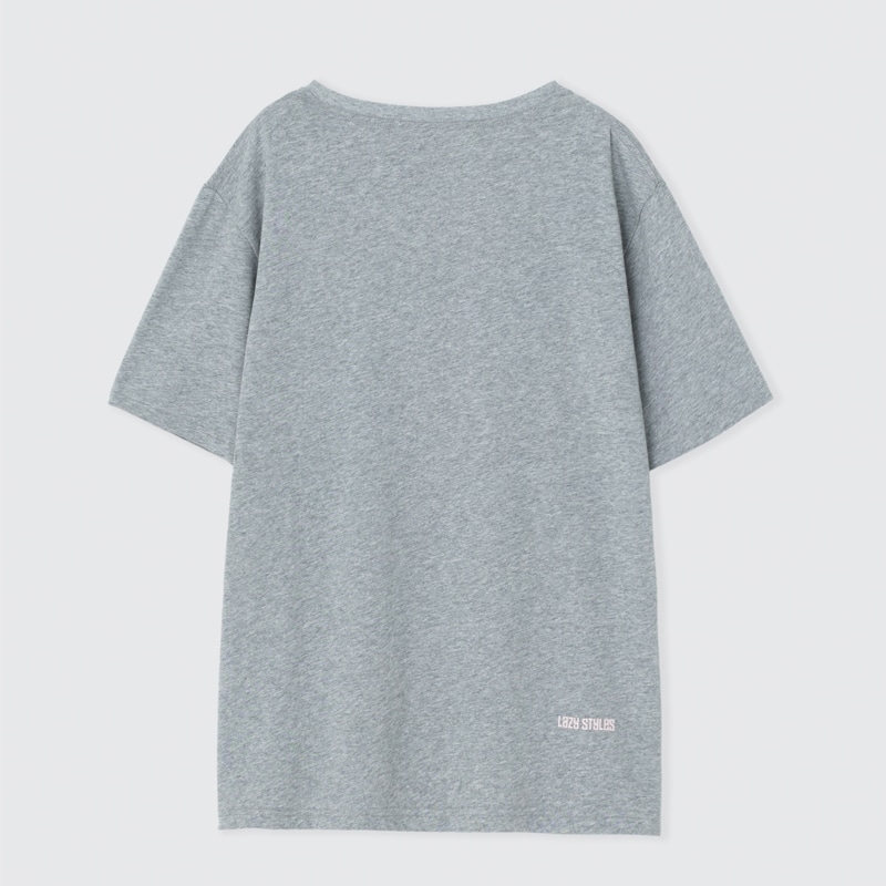 RILY Tシャツ Lサイズ Lazy Styles レイジースタイルズ ミニロゴ Tシャツ Lサイズ(Ash