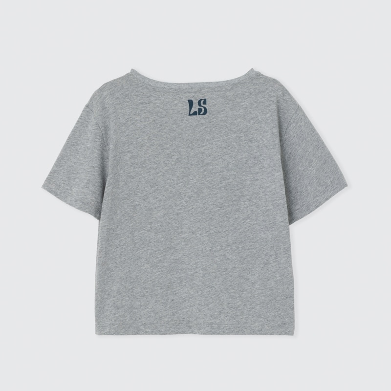 Lazy Styles レイジースタイルズ クロップド Tシャツ(Ash