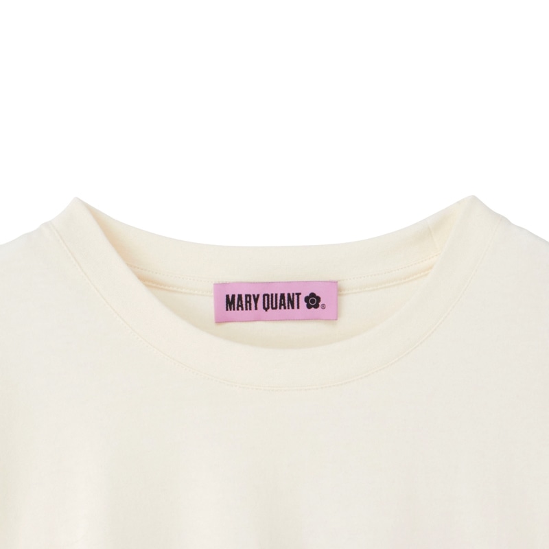 【後払い手数料無料】 MARY QUANT マリークワント Tシャツ ビッグサイズ バニラ トップス