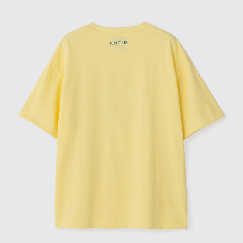 Lazy Styles レイジースタイルズ オーバーサイズ Tシャツ(Yellow