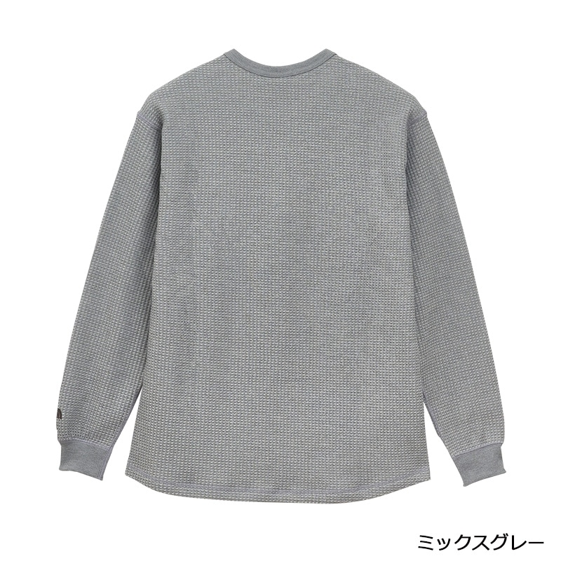 ノースフェイス ロングスリーブ ウォームワッフルクルーネック サーマル/XL 裏起毛で気持ちいい〜！ THE NORTH FACEの「ワッフルクルーロンT