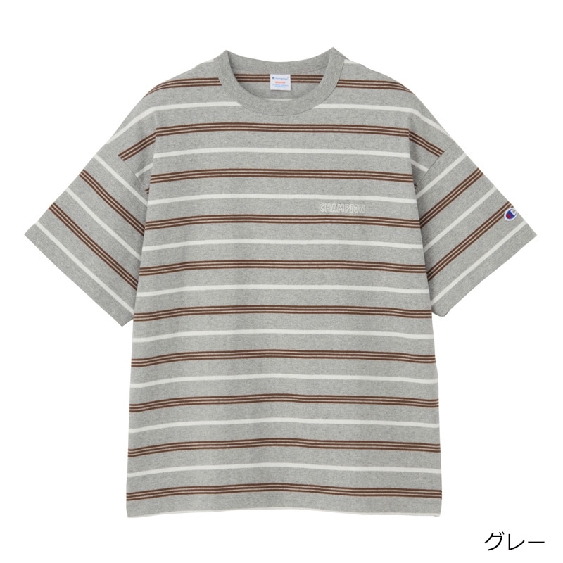 Champion チャンピオン ショートスリーブボーダーTシャツ(ネイビー