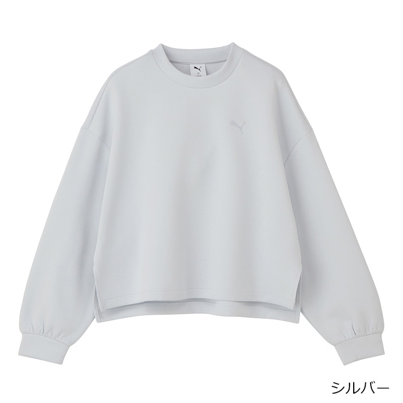 PUMA プーマ オーバーサイズドクルートップス(ブラック): 通常