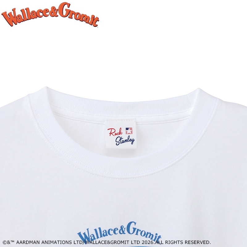 Wallace and Gromit / ウォレスとグルミット Tシャツ ホワイト