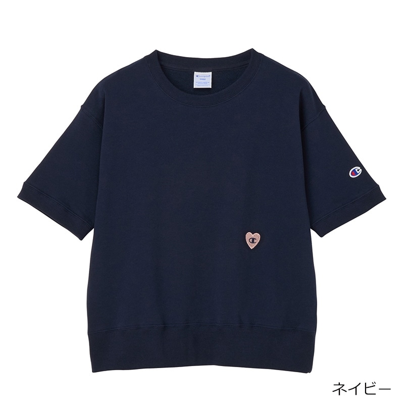 Champion チャンピオン ハートロゴ刺しゅうスウェット(グレー): 通常