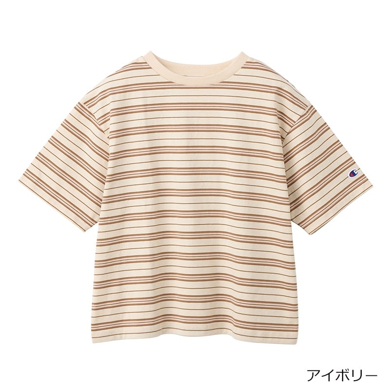Champion チャンピオン ボーダーTシャツ(ネイビー): 通常| プラザ