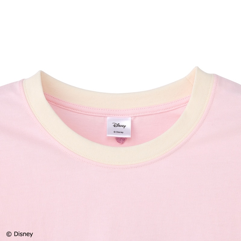 Disney（ディズニー）/ ミニー＆デイジー / リンガーTシャツ ピンク