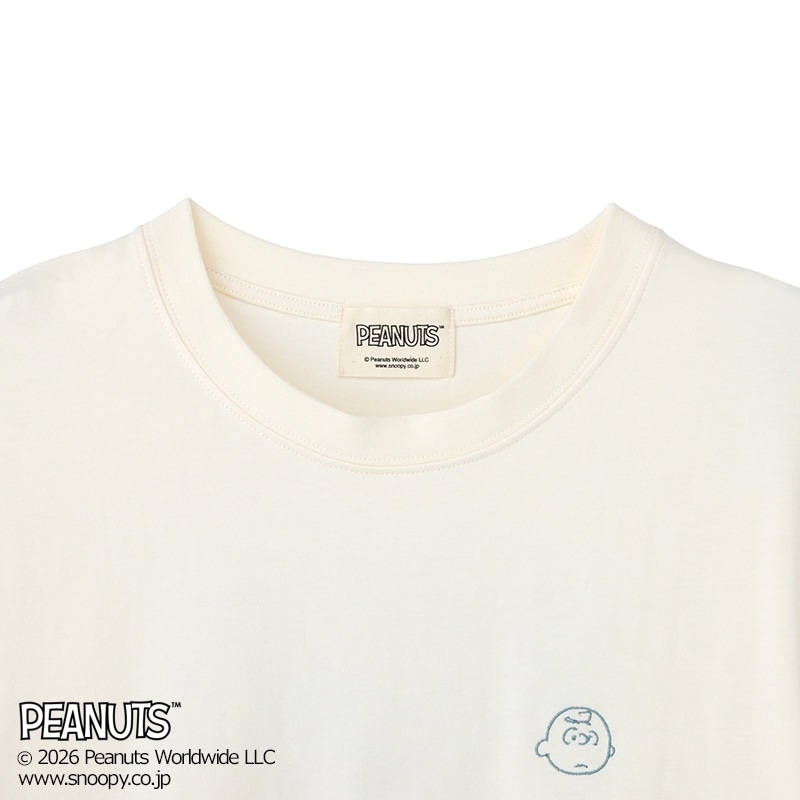 スヌーピー PEANUTS / バッグ4マスTシャツ バニラホワイト（ワイド