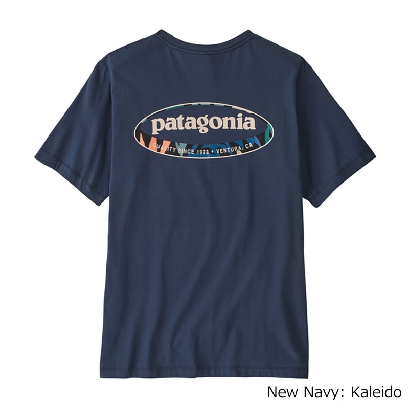 Patagonia パタゴニア メンズ・'95 オーバル・ロゴ・Tシャツ(New Navy