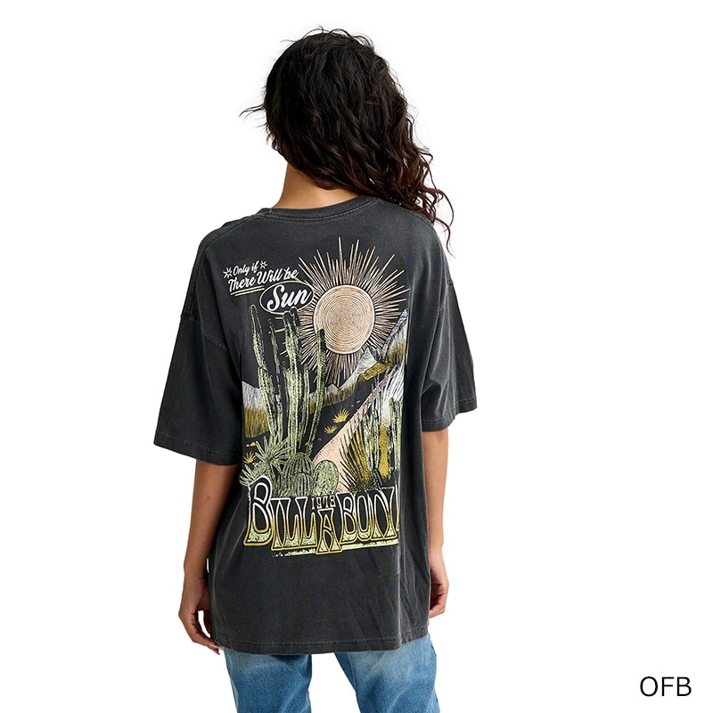 BILLABONG ビラボン ウィメンズ GRAPHIC PRINT LOOSE FIT Tシャツ(OFB