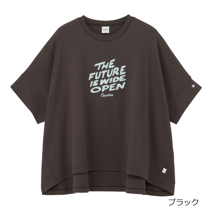 CONVERSE コンバース フレアワイド Tシャツ(ホワイト): 通常| プラザ