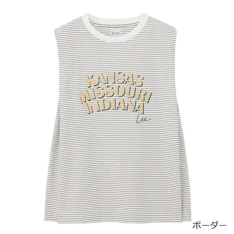 Lee リー ノースリーブTシャツ(スミクロ): 通常| プラザオンラインストア