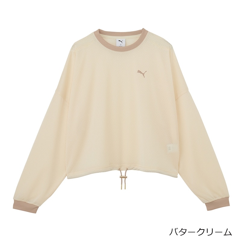 PUMA プーマ メッシュプルオーバー(ブラック): 通常| プラザオンライン