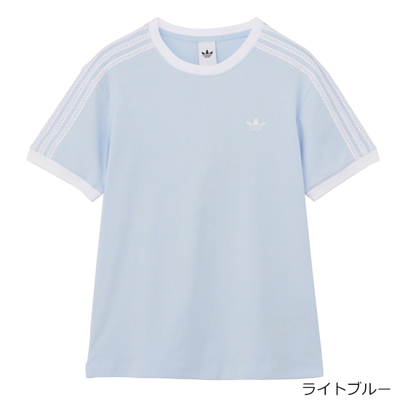 adidas アディダス スリーストライプス Tシャツ(ホワイト): 通常