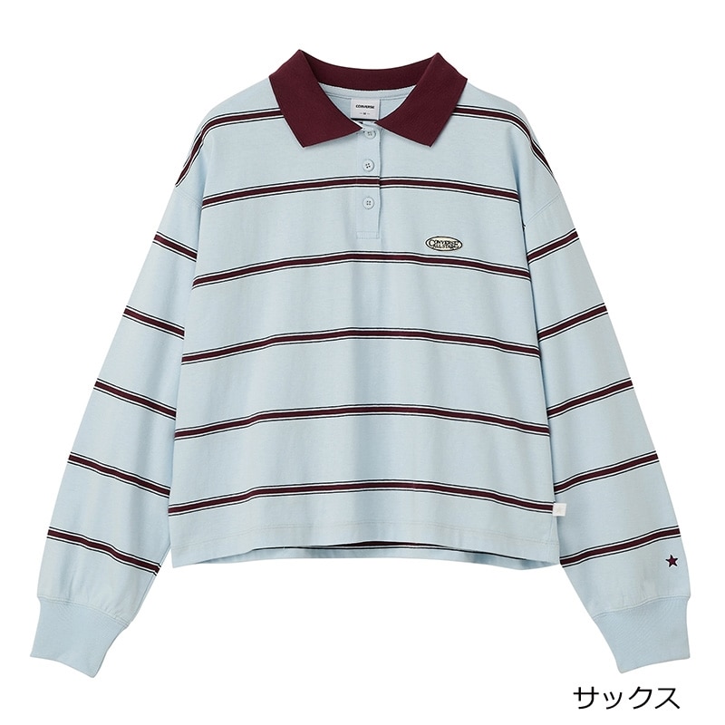 CONVERSE コンバース ボーダー ポロTシャツ(オフ): 通常| プラザ