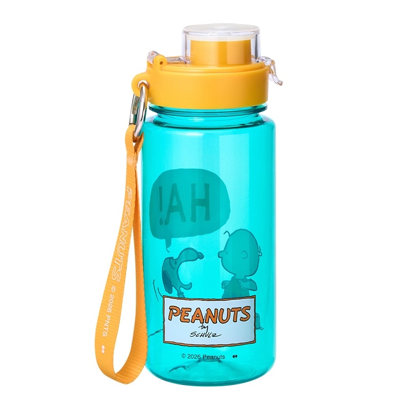 スヌーピー PEANUTS ストラップ付きドリンクボトル(BLUE): 通常