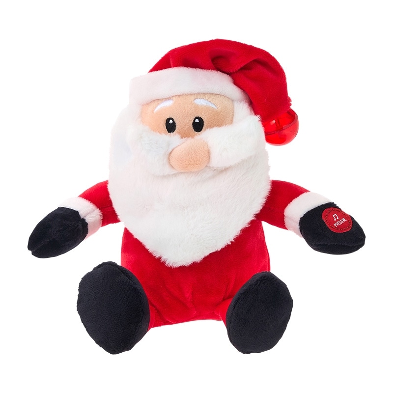 クリスマスファー付きぬいぐるみ WINDEL クリスマス シング&ライト プラッシュトイ【チョコレート付き