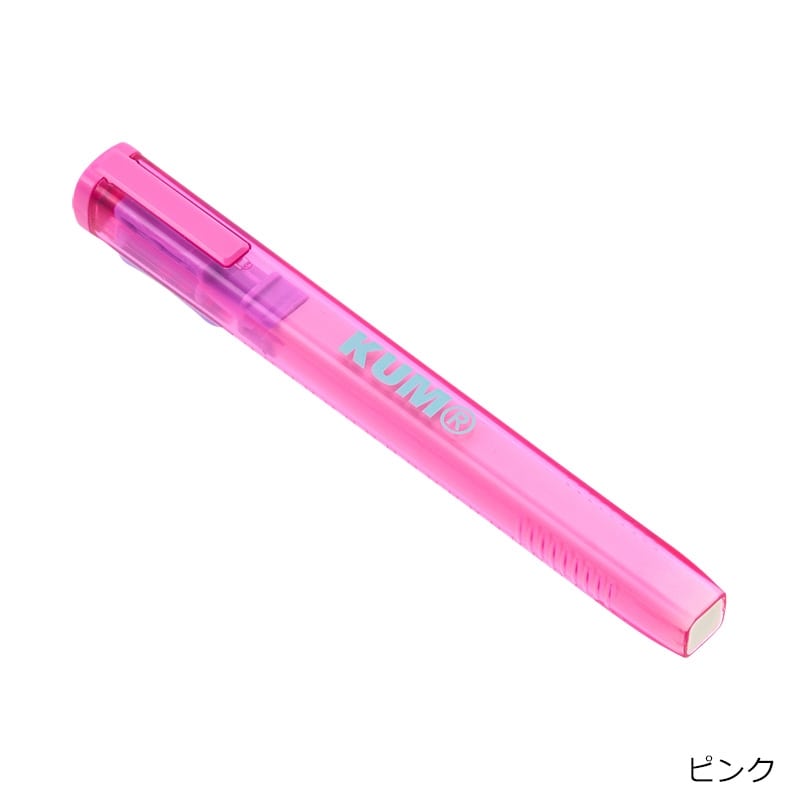 KUM クム スライドイレーザー クリア(ブルー): 通常| プラザオンライン