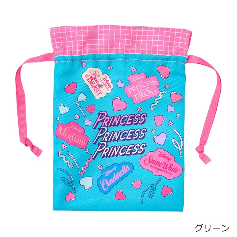 Disney(ディズニー) ディズニープリンセス 巾着(グリーン): 通常