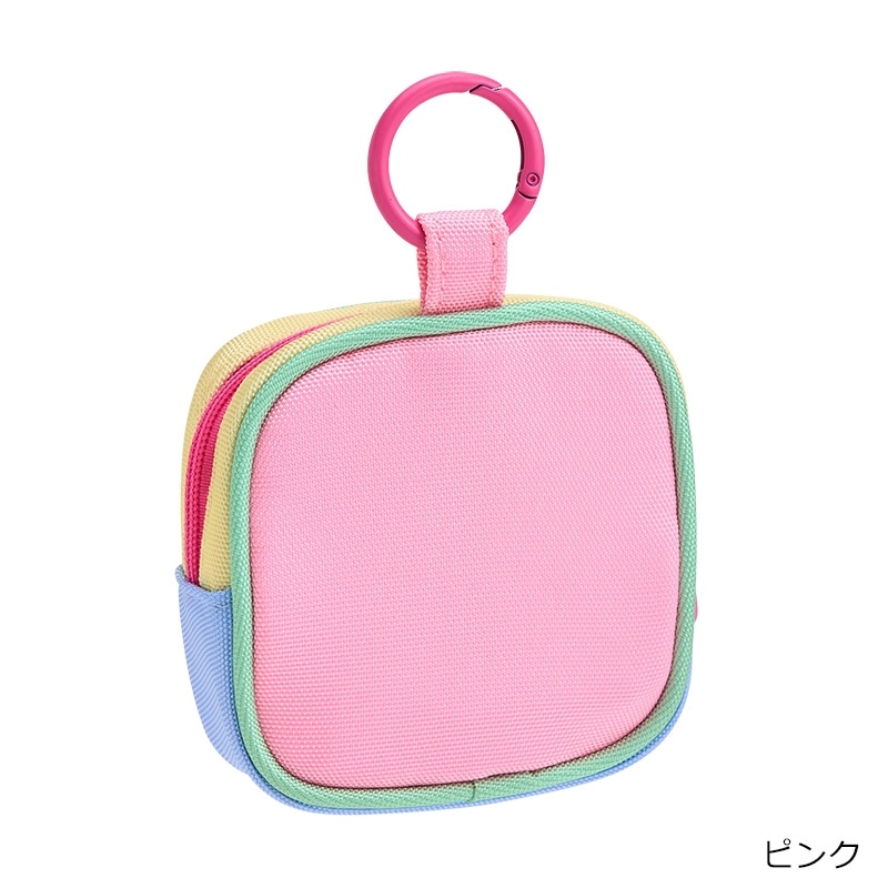 Disney(ディズニー) スティッチ カラビナ付きポーチ(ピンク): 通常
