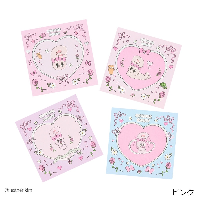 Esther Bunny エスターバニー スクエアメモ(ピンク): 通常| プラザ