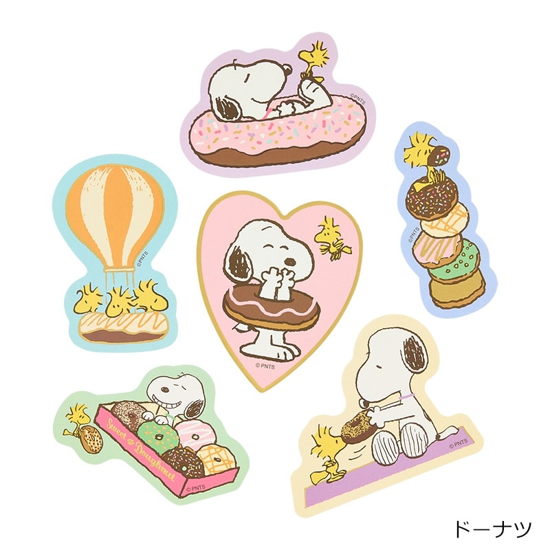 スヌーピー PEANUTS ステッカーセット Sweet&Delicious(マシュマロ