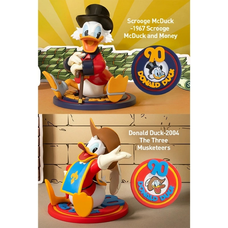 ポップマート　ドナルドダック＆デイジー DISNEY Donald Duck 90th Anniversary シリーズ【ピース】 - POP