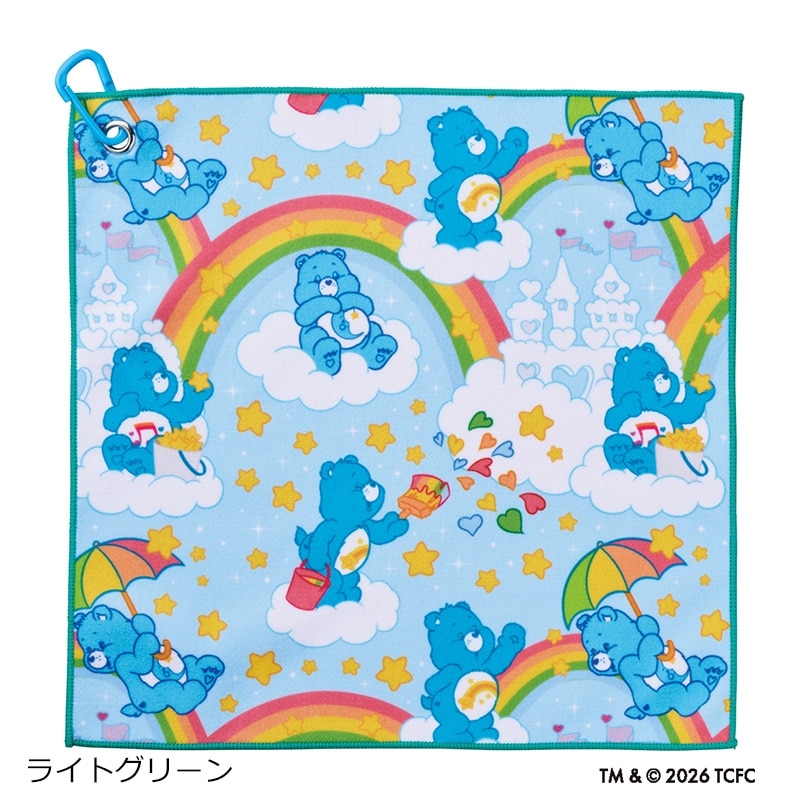 Care Bears ケアベア 全面プリント柄くっつきタオル パターン(オフ