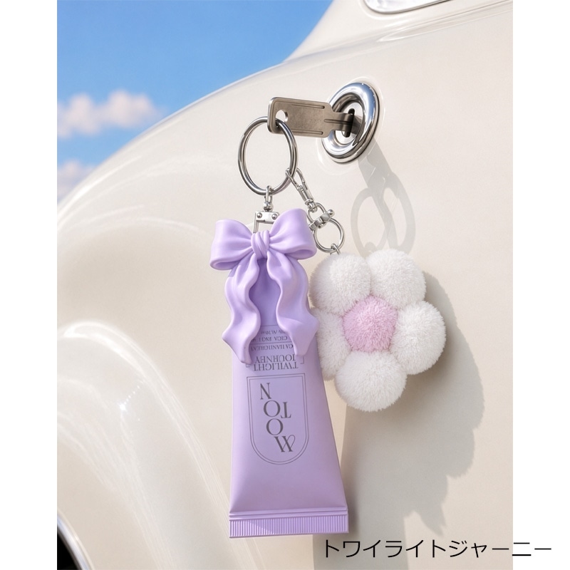 MOTON モトン シルクハンドクリームミニ チャーム付き(フラワー