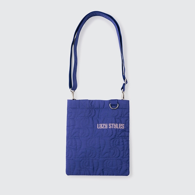 Lazy Styles レイジースタイルズ キルティングショルダートート ブルー