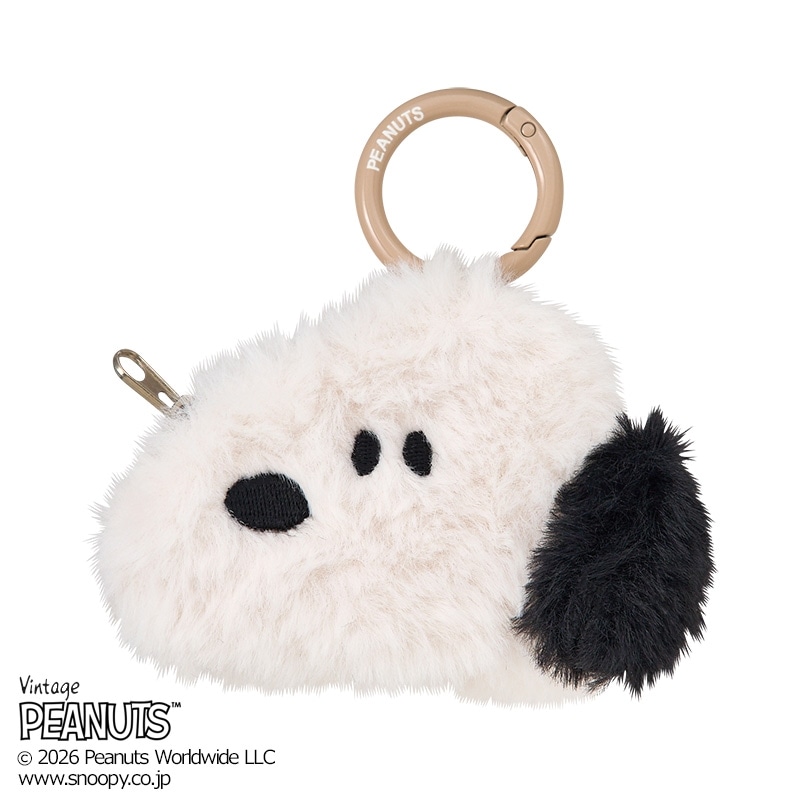 スヌーピー PEANUTS チャームインバッグ(スヌーピー/ホワイト): 通常
