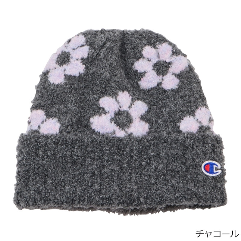 Champion チャンピオン 裏ボアニットワッチ フラワー(アイボリー