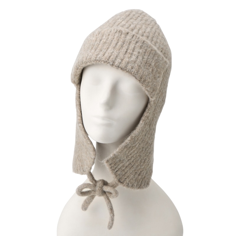 フライトニットキャップ グレージュ(グレージュ): 通常| プラザ