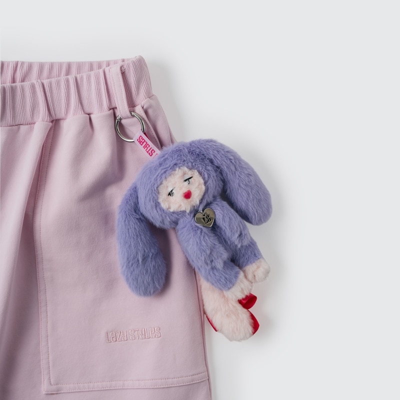 Lazy Styles レイジースタイルズ Lozie マスコットキーリング Purple