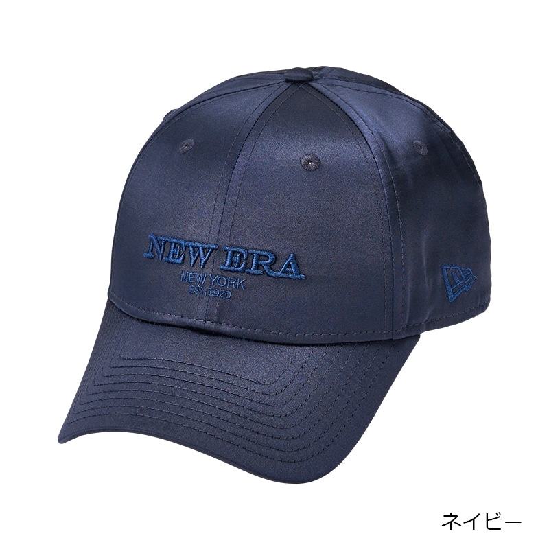 New Era 9FORTY ネイビーキャップ NEW ERA ニューエラ 9FORTY Satin Tonalロゴ キャップ(ネイビー): 通常