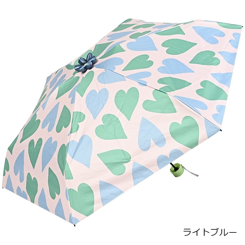 assa Ohana Parasol お花パラソル 折りたたみ 遮光 日傘 ハート(レッド