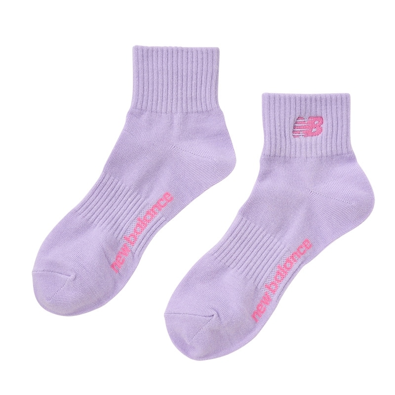 New Balance ニューバランス ワンポイントピンクロゴ ソックス 3足