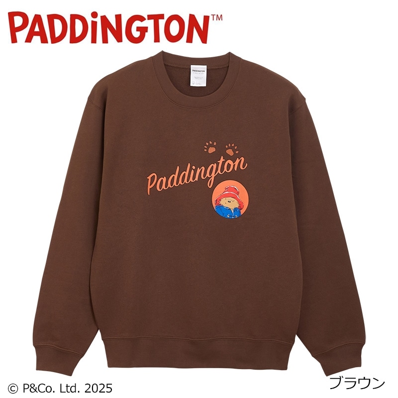 90s Paddington パディントン　プリント　スウェット　トレーナー パディントン(TM) スウェット(ブラウン): 通常| プラザオンラインストア