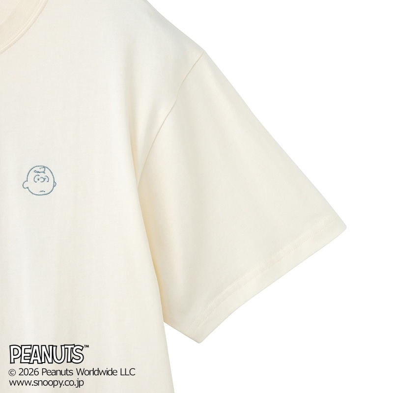 スヌーピー PEANUTS / バッグ4マスTシャツ バニラホワイト（ワイド