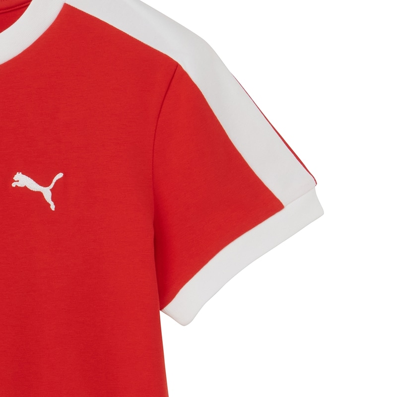 PUMA プーマ スリムTシャツ レッド Lサイズ(レッド): 通常| プラザ