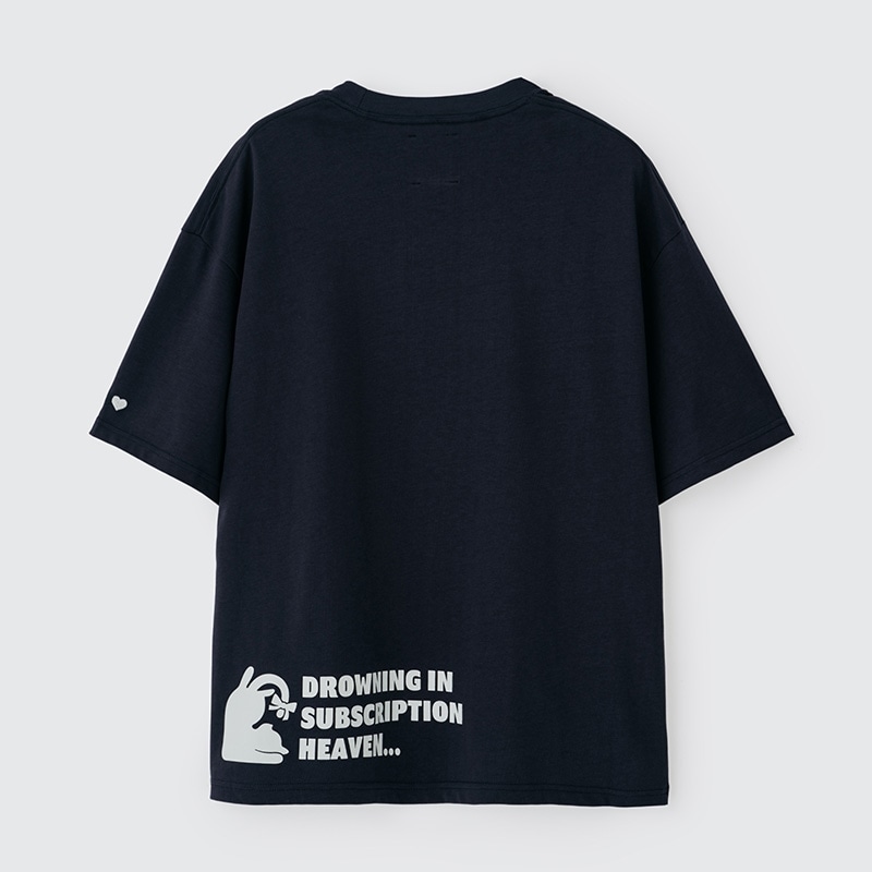 Lazy Styles レイジースタイルズ オーバーサイズ Tシャツ ネイビー