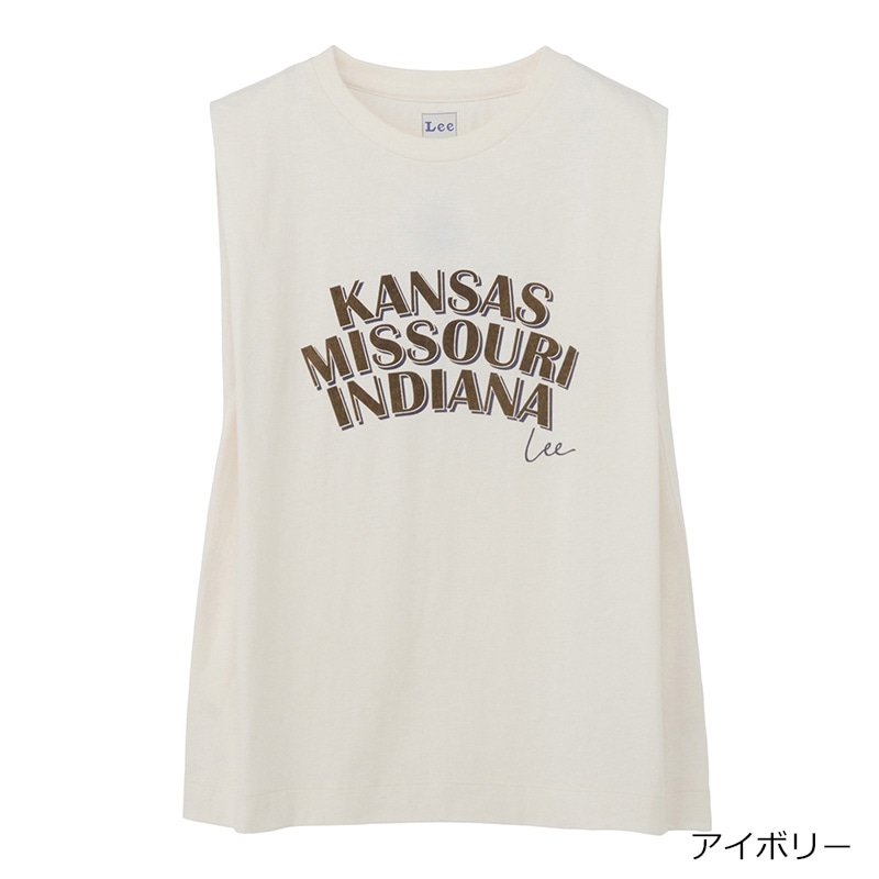 Lee リー ノースリーブTシャツ(スミクロ): 通常| プラザオンラインストア