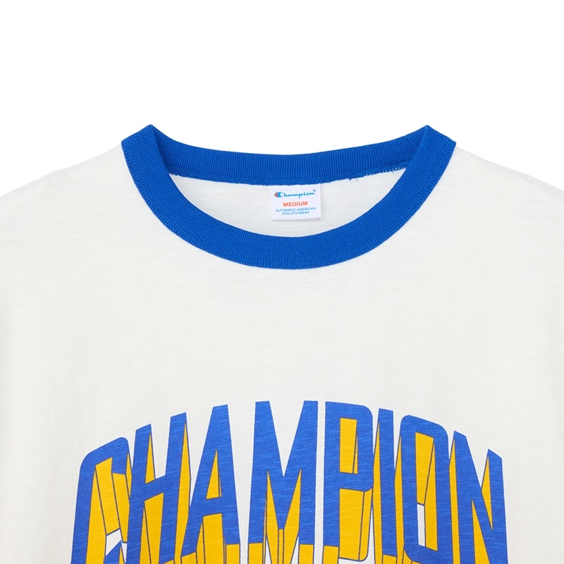 Champion チャンピオン リンガーTシャツ(ホワイト): 通常| プラザ