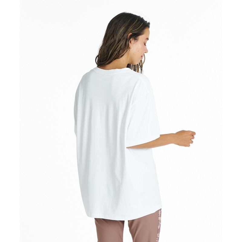 ROXY ロキシー HIBISCUS COVE TEE ラッシュTシャツ(ホワイト): 通常