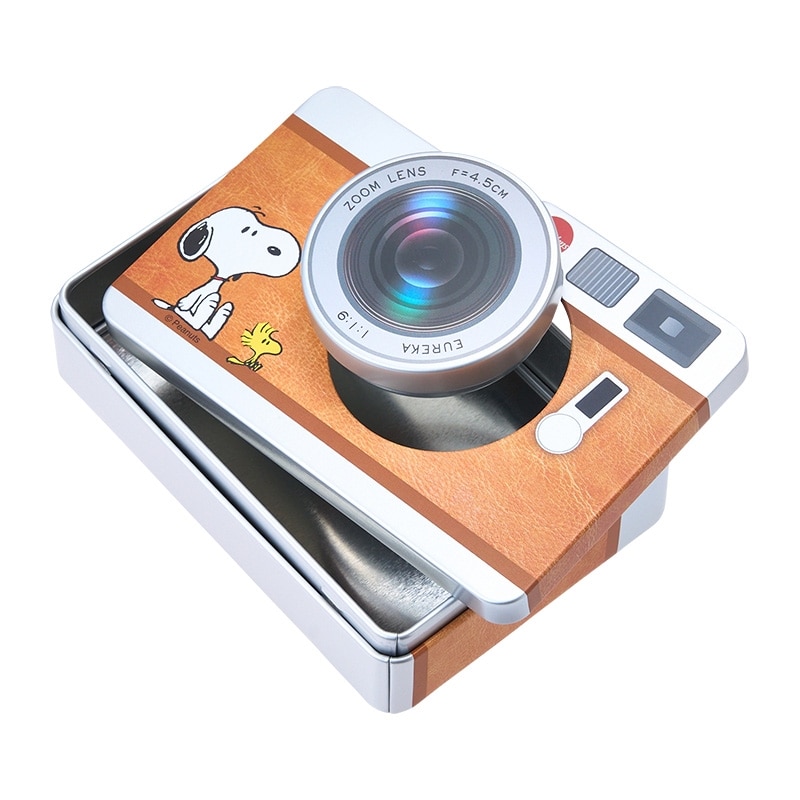 スヌーピー PEANUTS EUREKA エウレカ カメラ缶(クランチチョコ): 通常