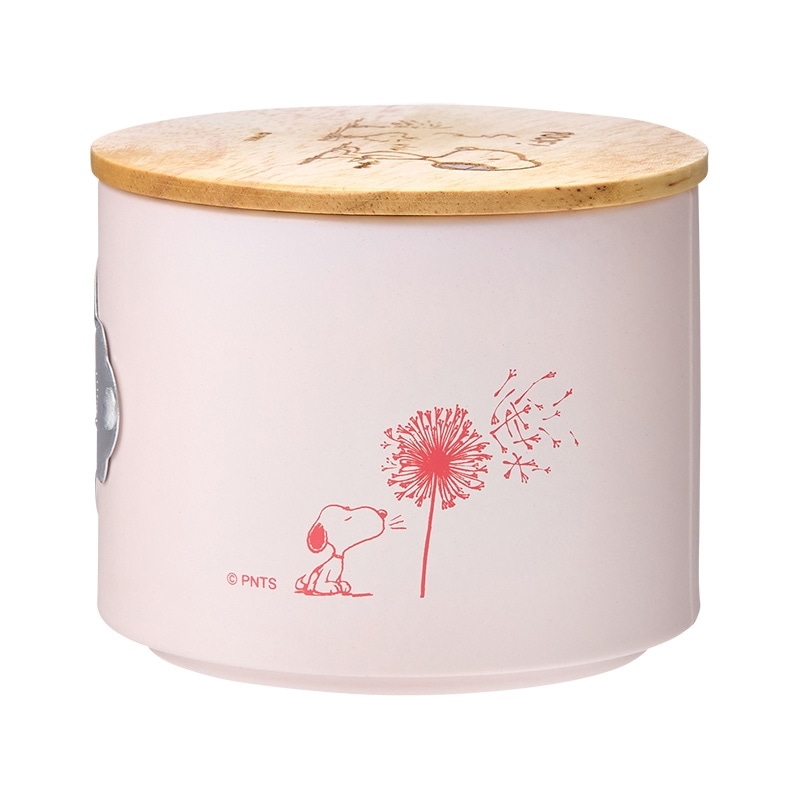 スヌーピー PEANUTS ウッドリット ラウンドティン（ビスケット入り