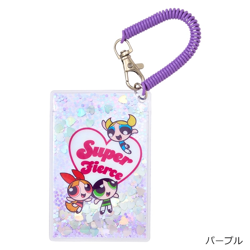 THE POWERPUFF GIRLS パワーパフ ガールズ グリッターパスケース